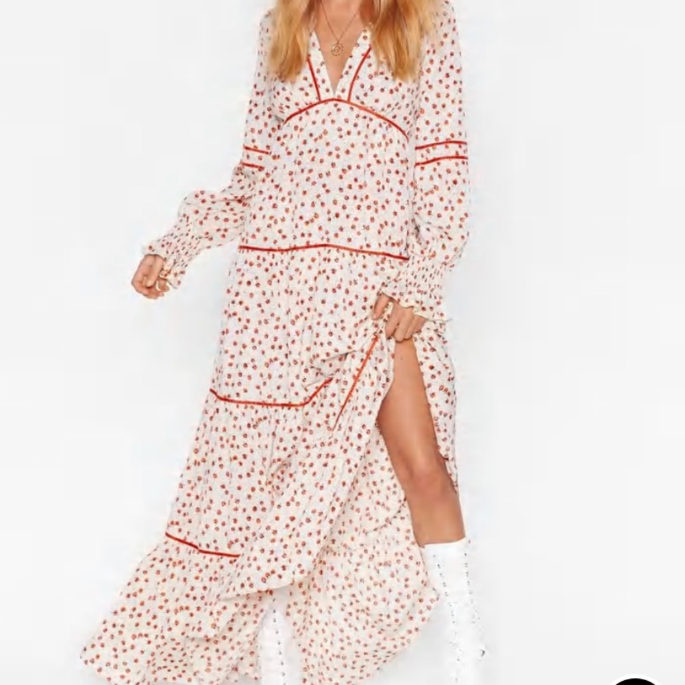 Nasty Gal flowy maxi dress